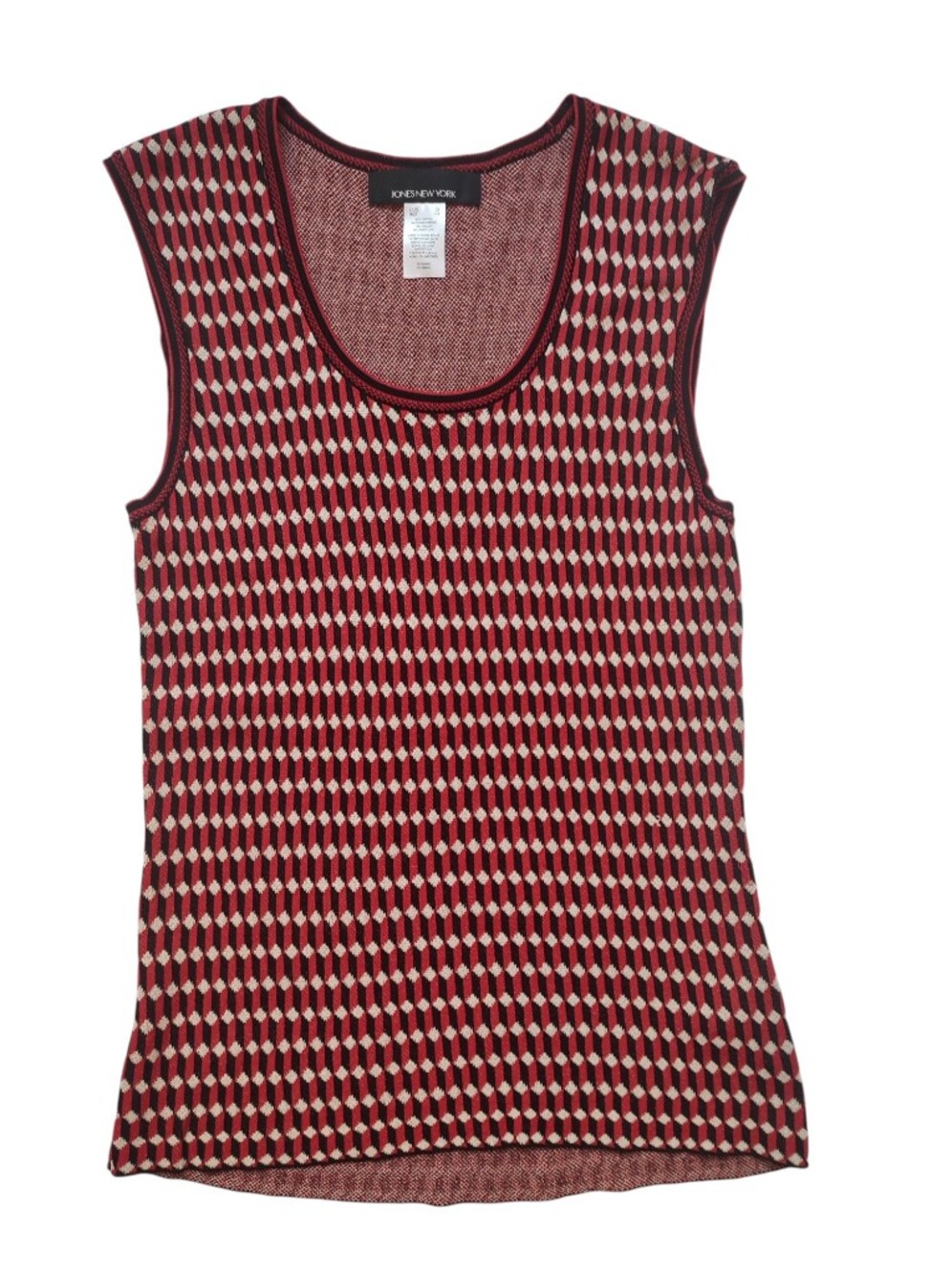 Jones New York Vintage Sleeveless Sweater Tank Top Size Small